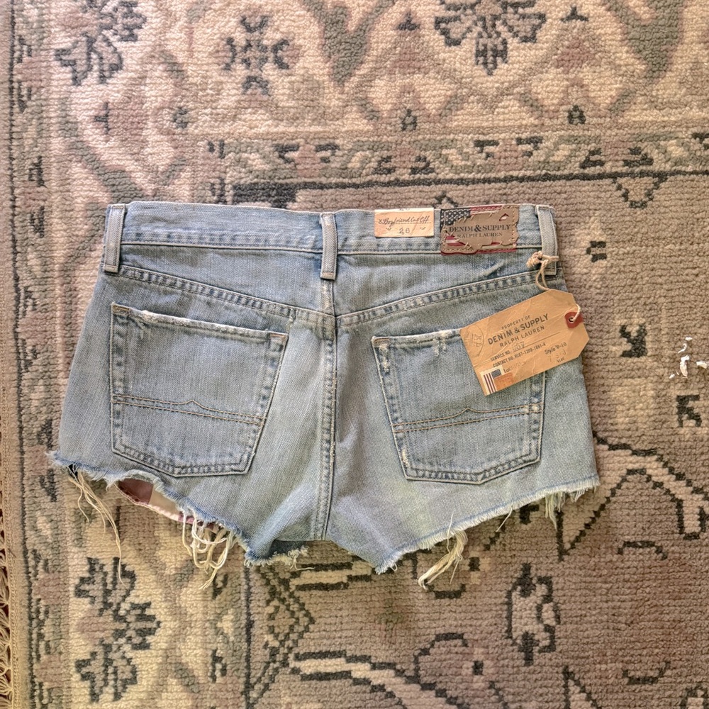 🇺🇸 Denim & Supply Ralph Laurel Boyfriend Shorts Cutoff Jean - Picture 3 of 4